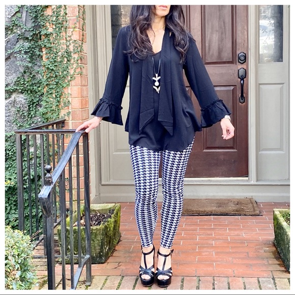 Best Selling Soft Brushed Houndstooth leggings - Picture 8 of 8